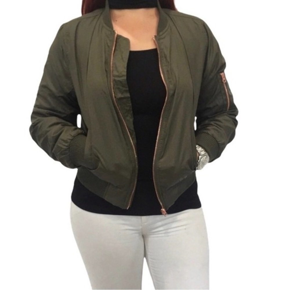 INSO Army Green Bomber Jacket